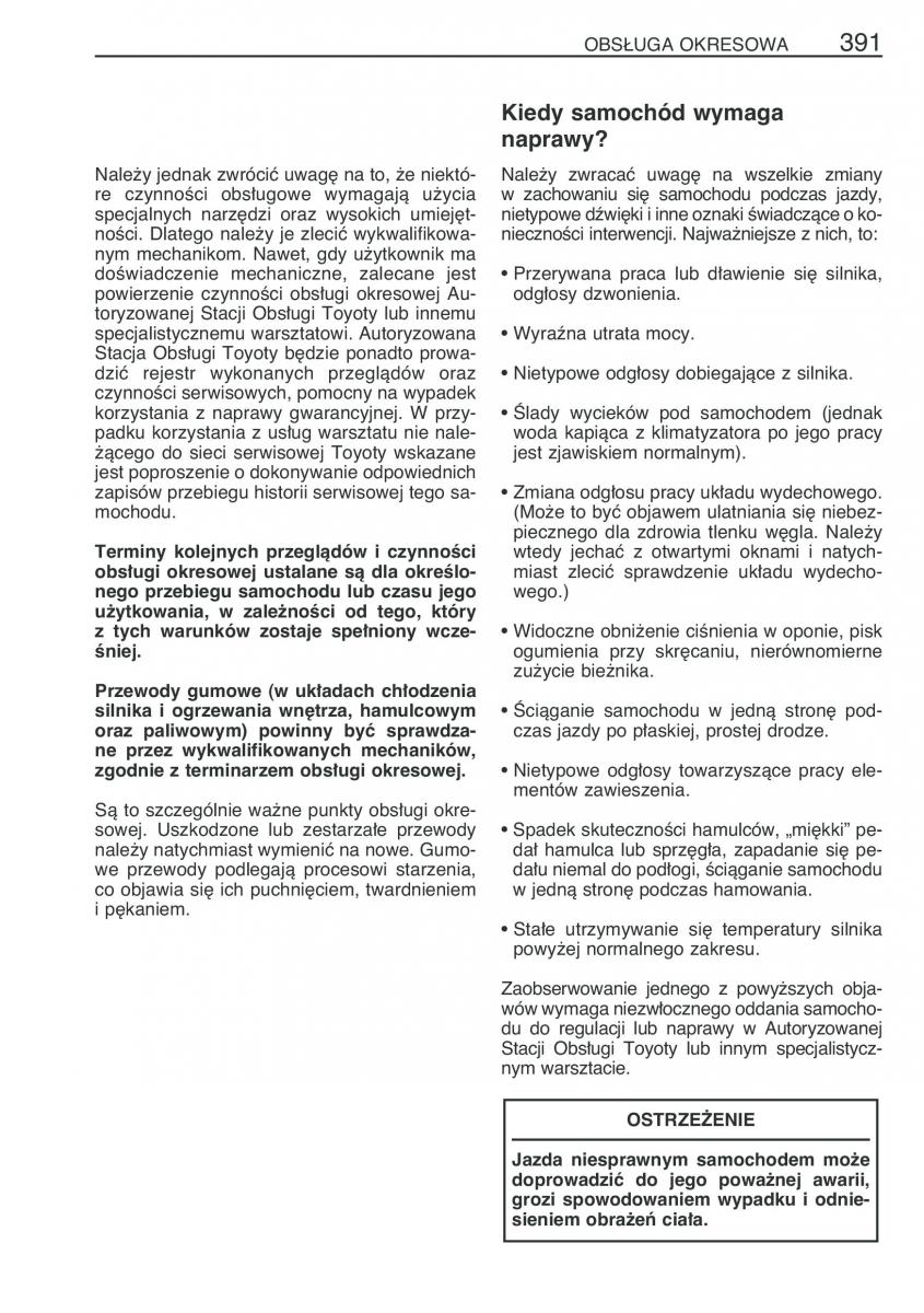 instrukcja obsługi Toyota RAV4 Toyota RAV4 III 3 instrukcja / page 402