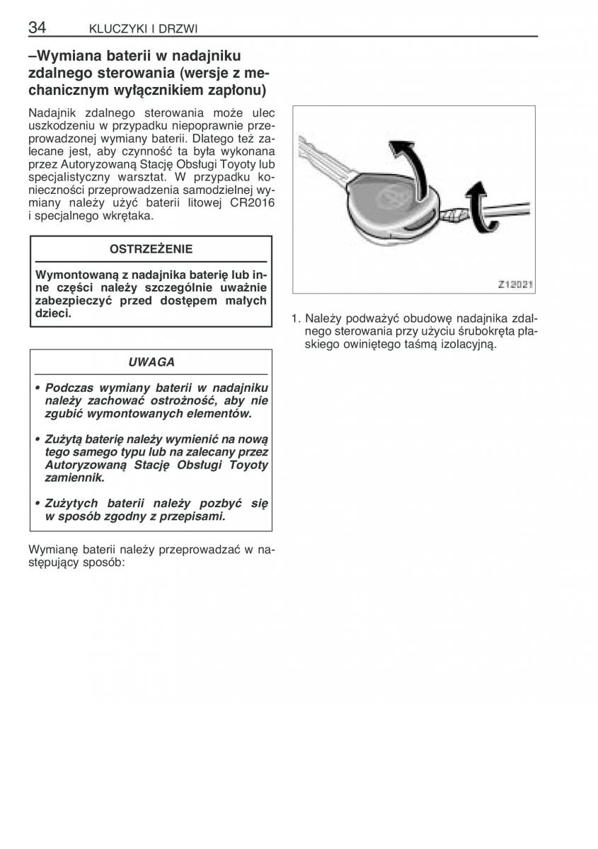 instrukcja obsługi Toyota RAV4 Toyota RAV4 III 3 instrukcja / page 45