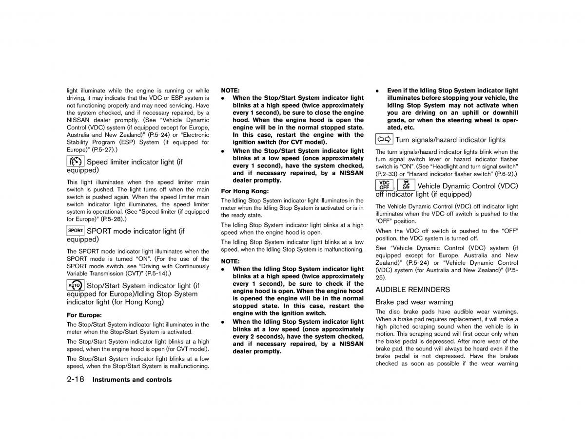 Nissan Micra March K13 owners manual / page 73