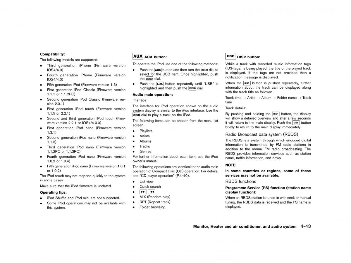 Nissan Micra March K13 owners manual / page 172