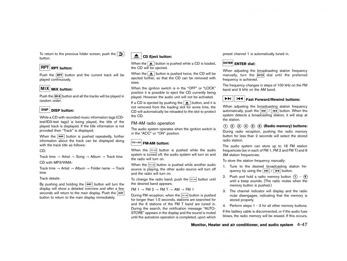 Nissan Micra March K13 owners manual / page 176