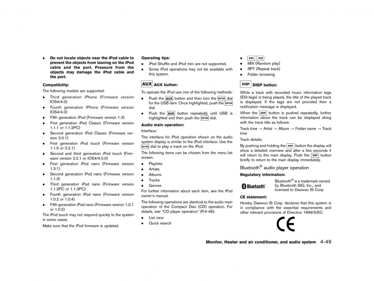 instrukcja obsługi Nissan Micra Nissan Micra March K13 owners manual / page 178