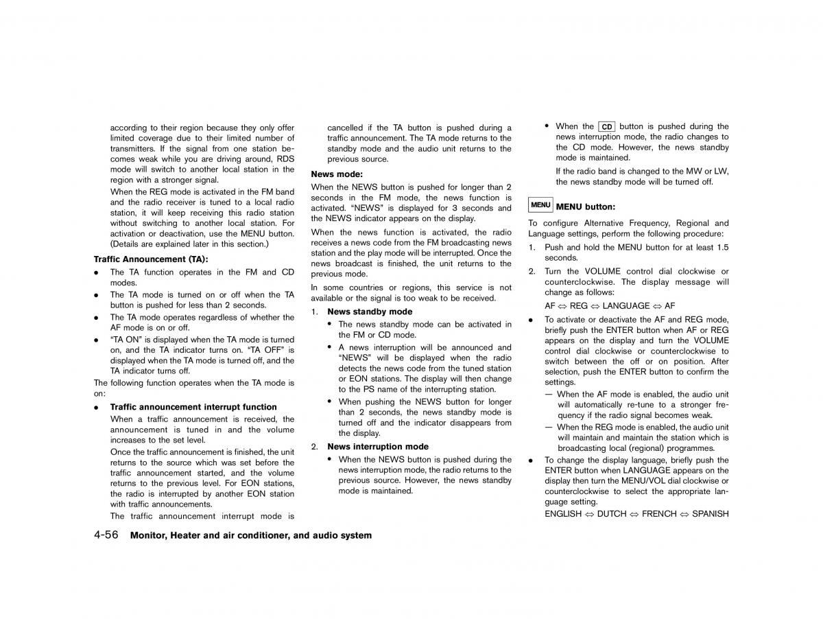 Nissan Micra March K13 owners manual / page 185