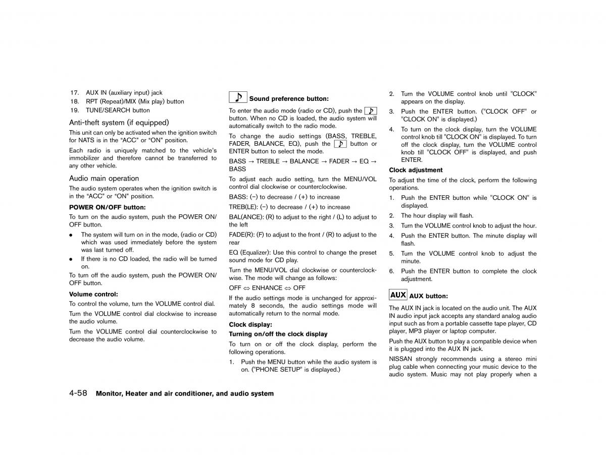 Nissan Micra March K13 owners manual / page 187