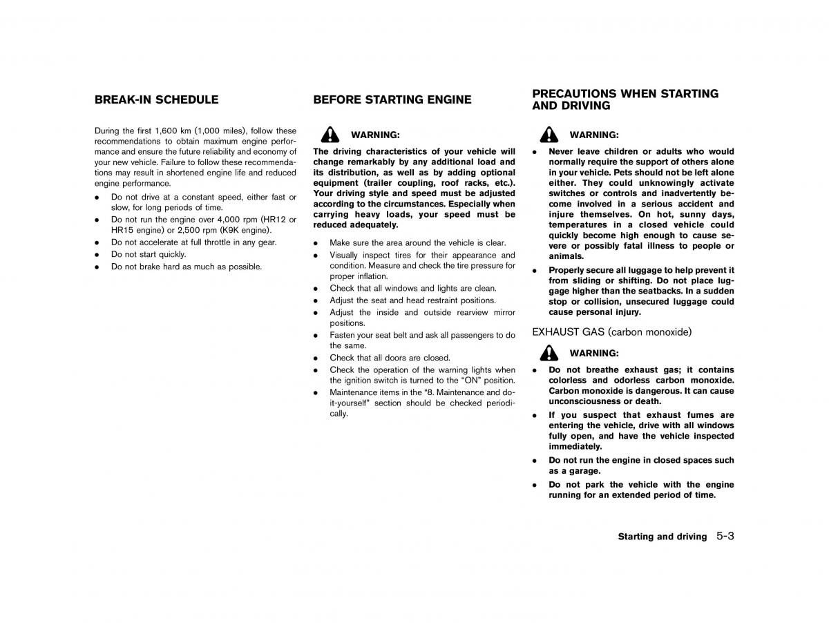 Nissan Micra March K13 owners manual / page 206