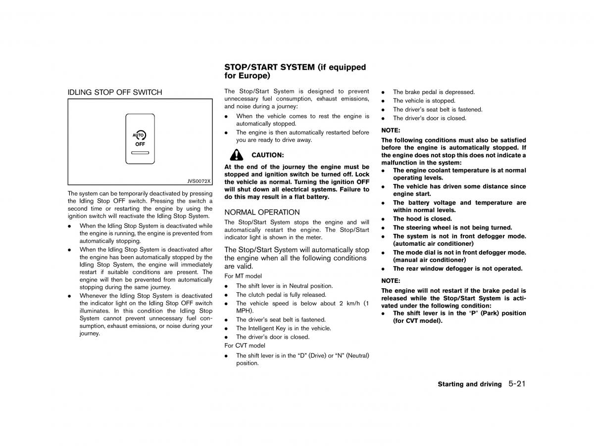 Nissan Micra March K13 owners manual / page 224