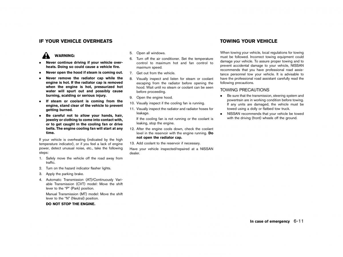 Nissan Micra March K13 owners manual / page 256