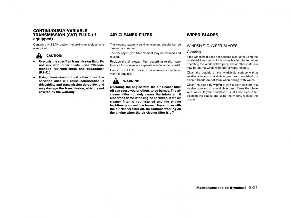 Nissan Micra March K13 owners manual / page 286