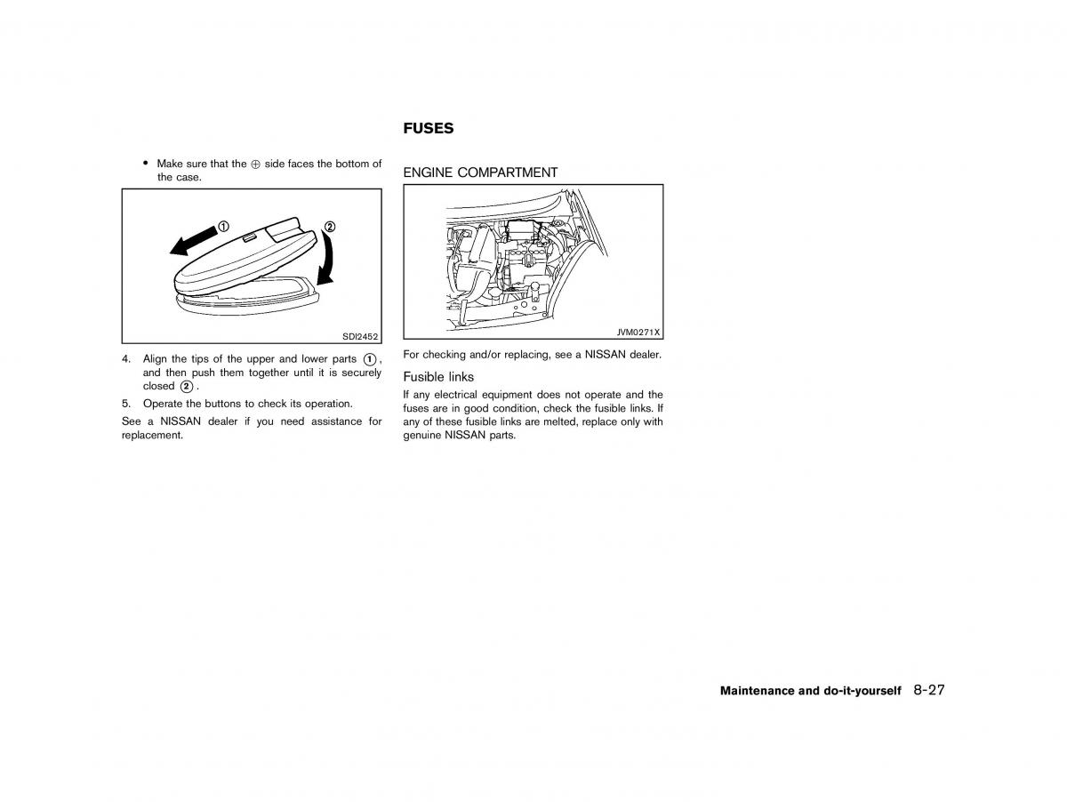 Nissan Micra March K13 owners manual / page 292