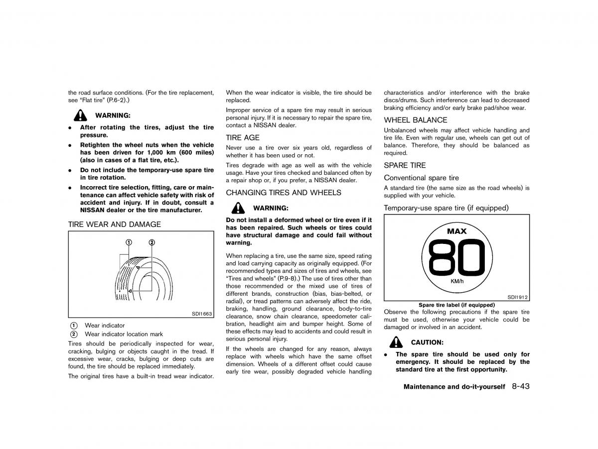 Nissan Micra March K13 owners manual / page 308