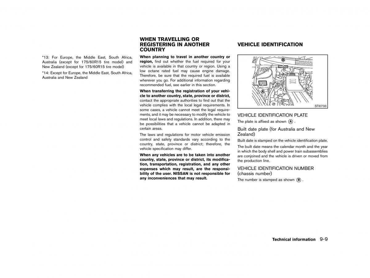 Nissan Micra March K13 owners manual / page 320