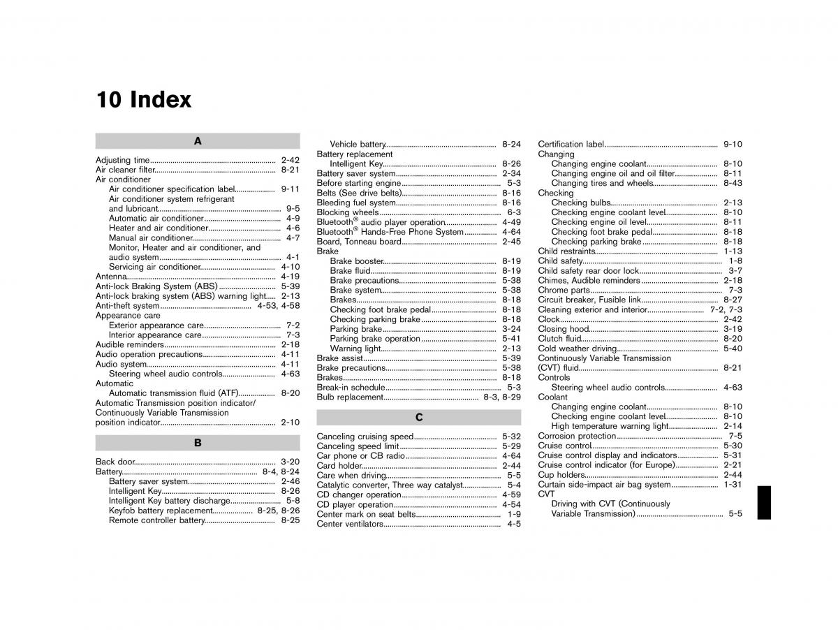 Nissan Micra March K13 owners manual / page 330