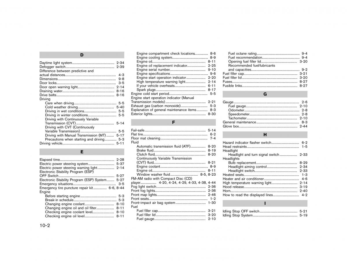 Nissan Micra March K13 owners manual / page 331