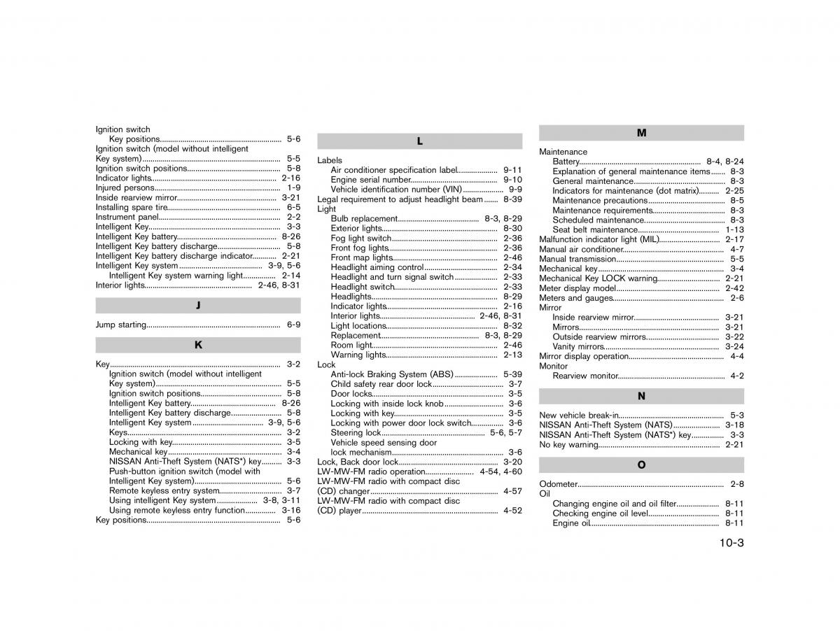 Nissan Micra March K13 owners manual / page 332