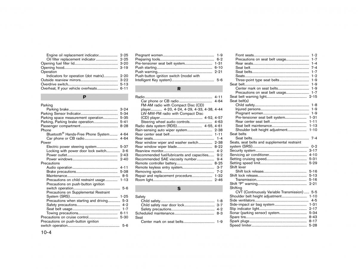 Nissan Micra March K13 owners manual / page 333