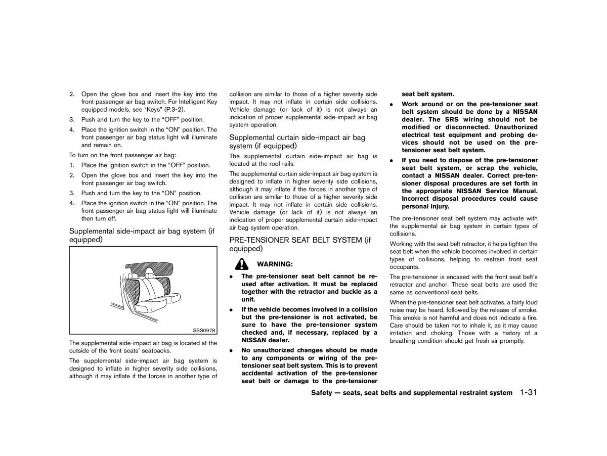 Nissan Micra March K13 owners manual / page 54