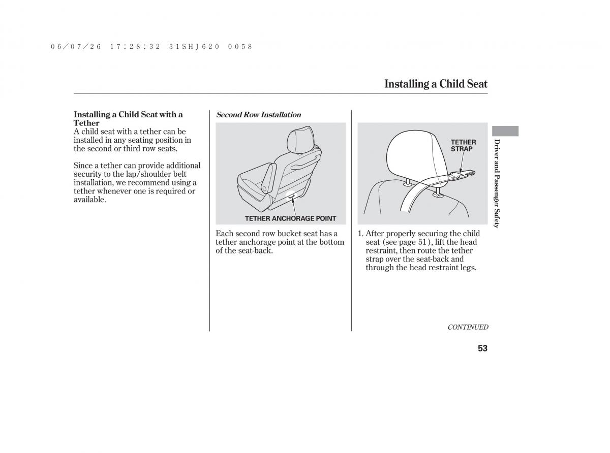 Honda Odyssey III 3 owners manual / page 59