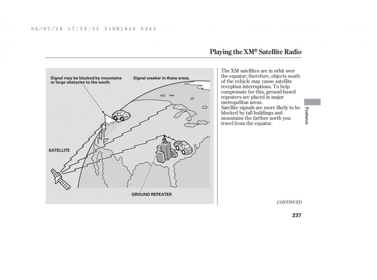 Honda Odyssey III 3 owners manual / page 243