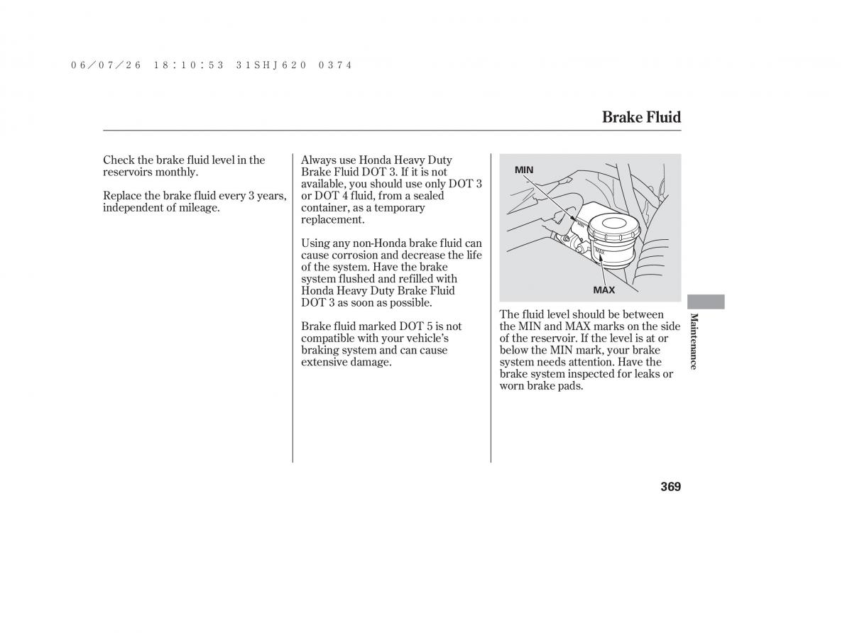 Honda Odyssey III 3 owners manual / page 375