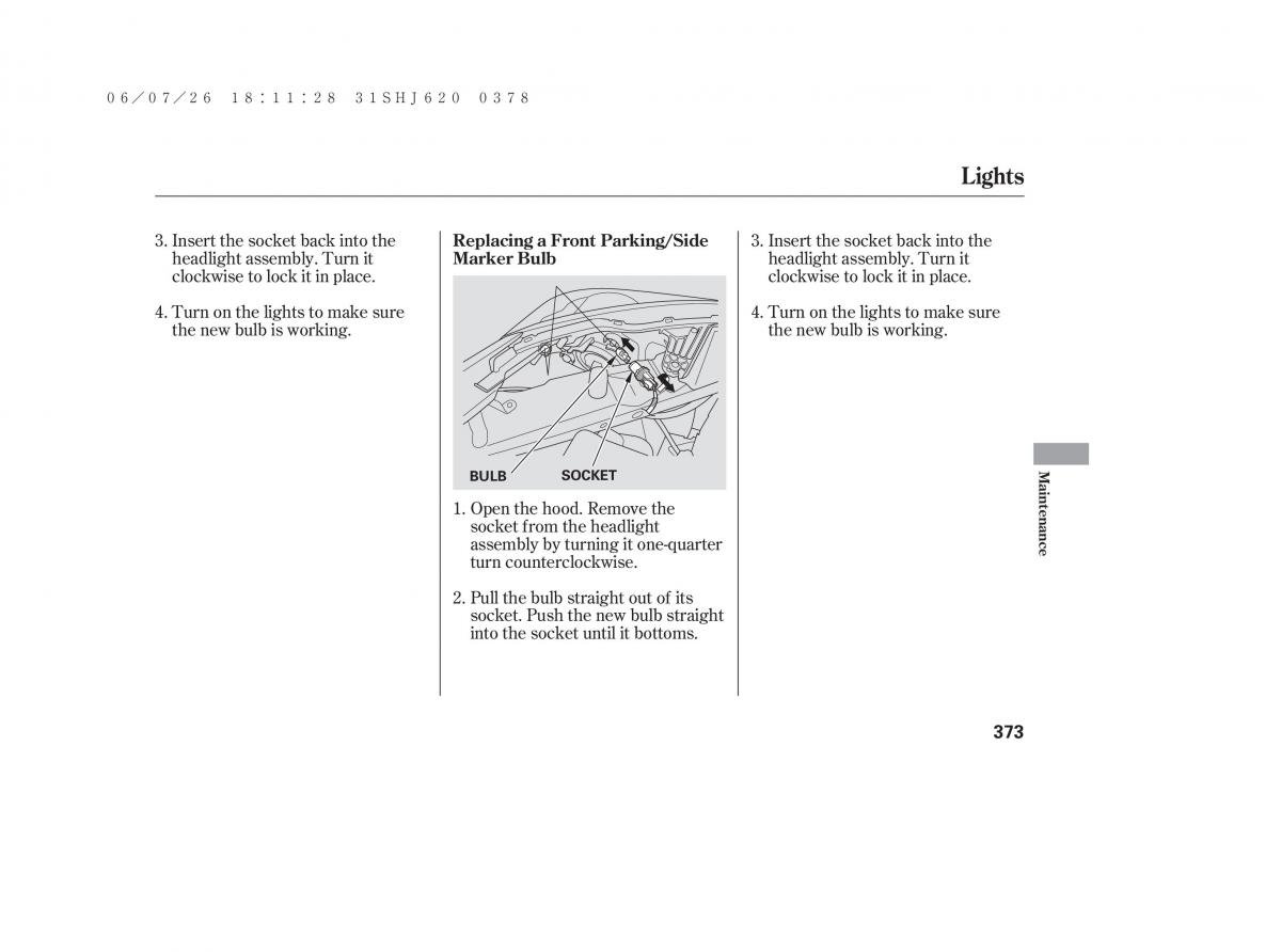 Honda Odyssey III 3 owners manual / page 379