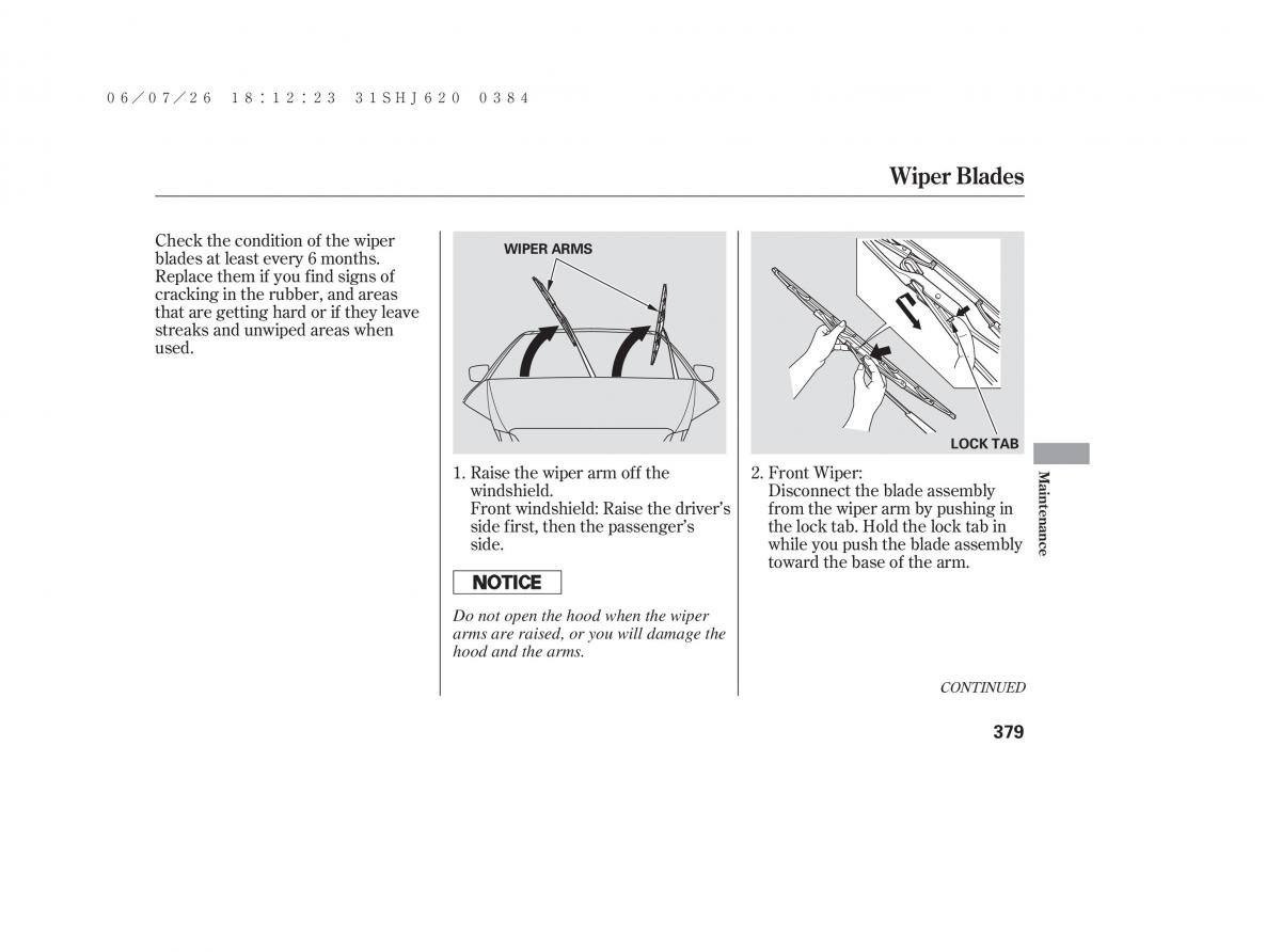 Honda Odyssey III 3 owners manual / page 385