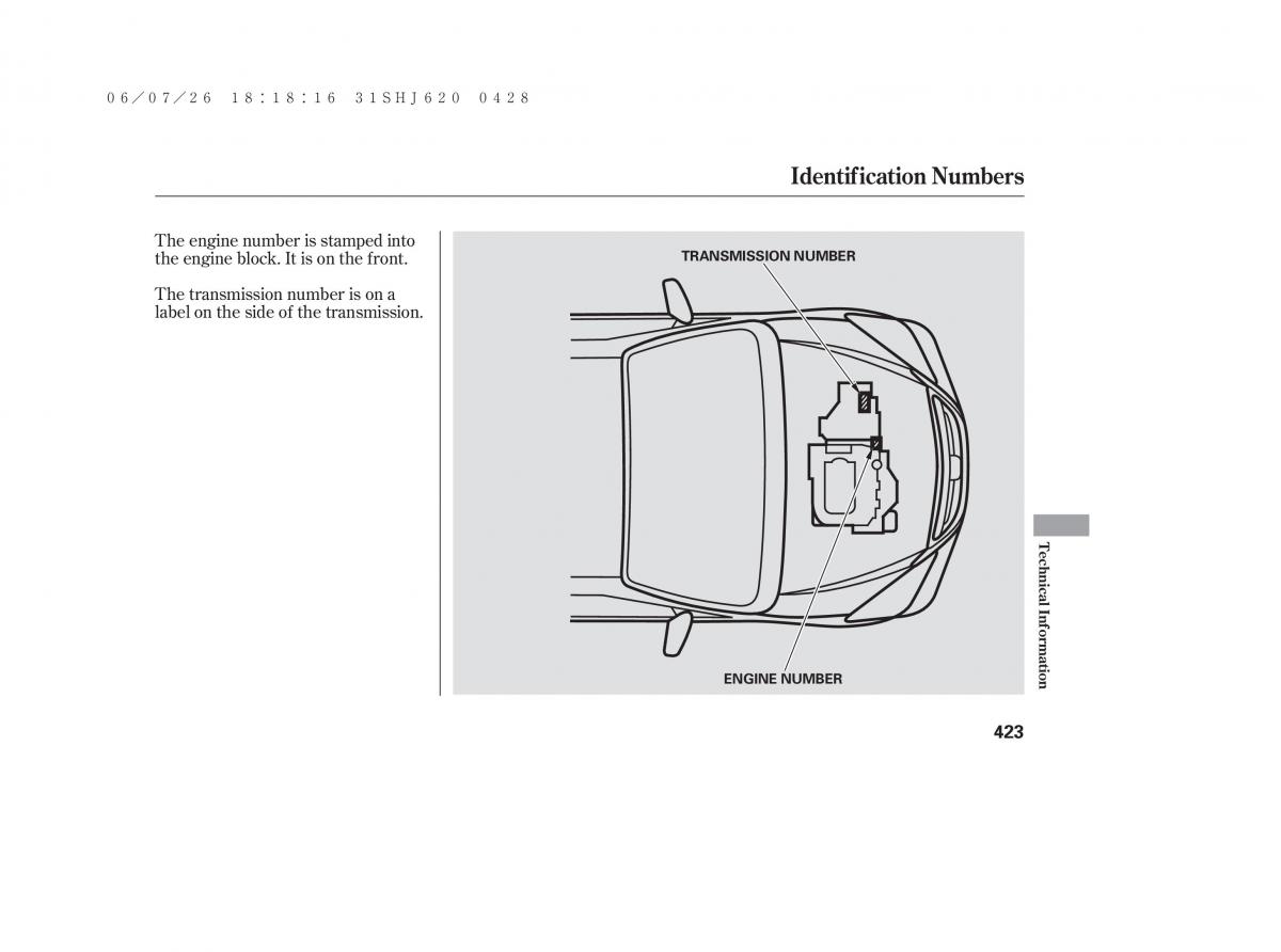 Honda Odyssey III 3 owners manual / page 429