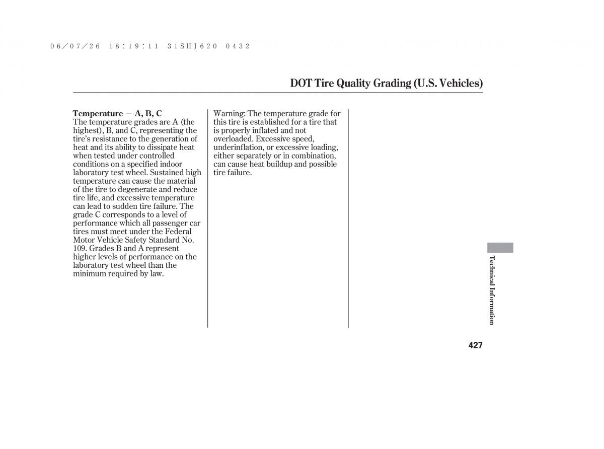 Honda Odyssey III 3 owners manual / page 433