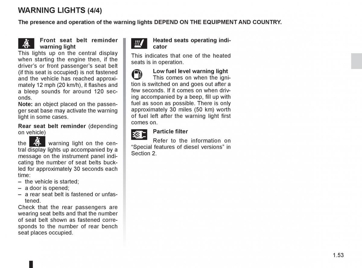 Renault Megane III 3 RS owners manual / page 59