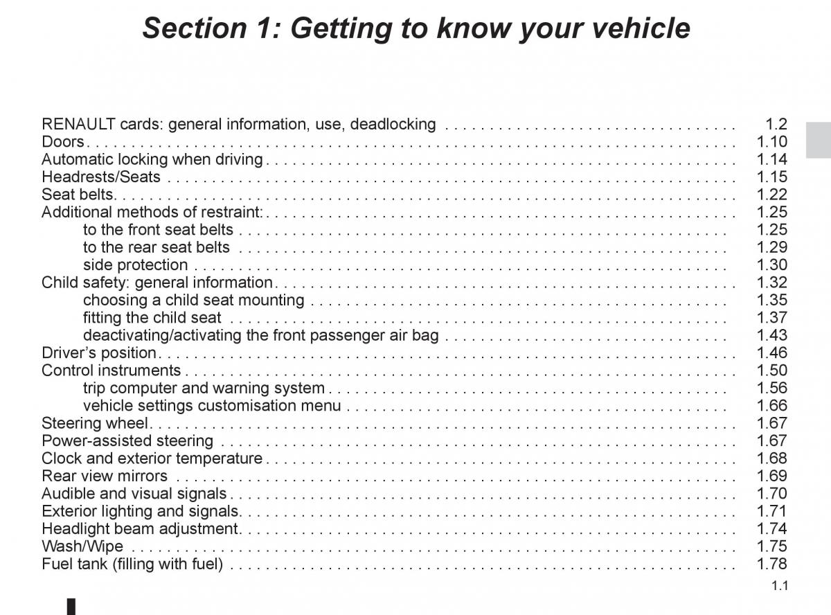 Renault Megane III 3 RS owners manual / page 7