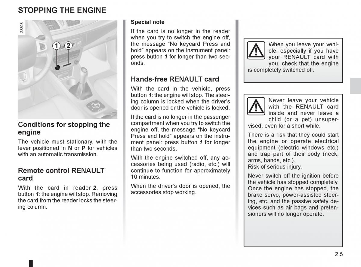 Renault Megane III 3 RS owners manual / page 91