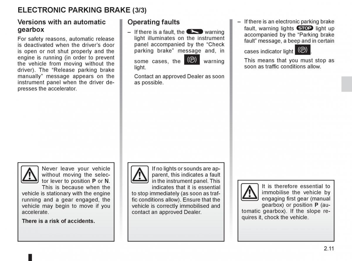 Renault Megane III 3 RS owners manual / page 97