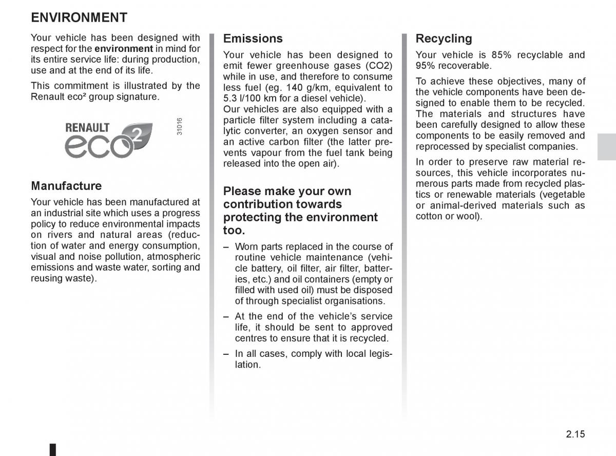 Renault Megane III 3 RS owners manual / page 101