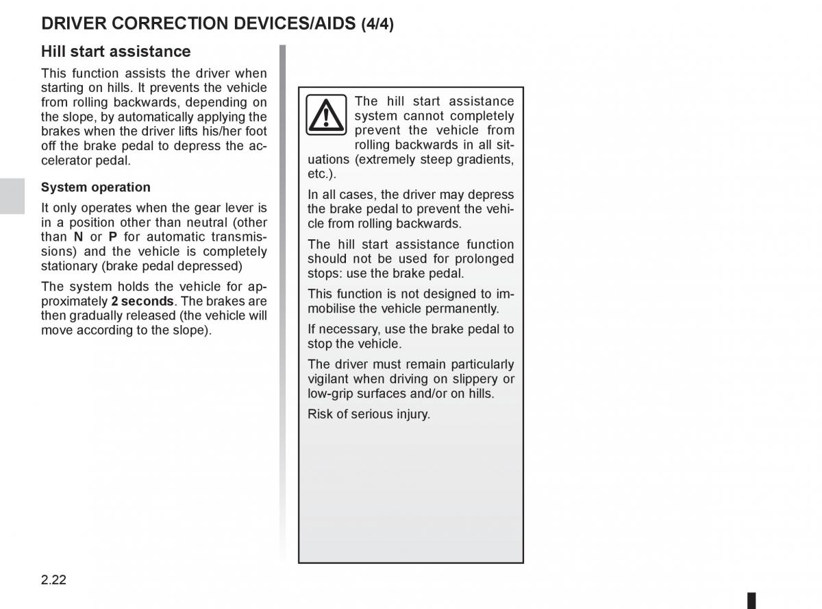 Renault Megane III 3 RS owners manual / page 108