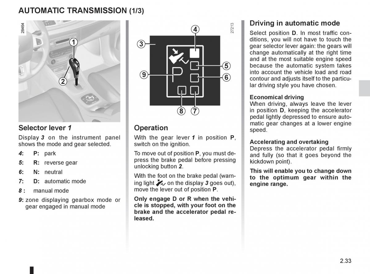 Renault Megane III 3 RS owners manual / page 119