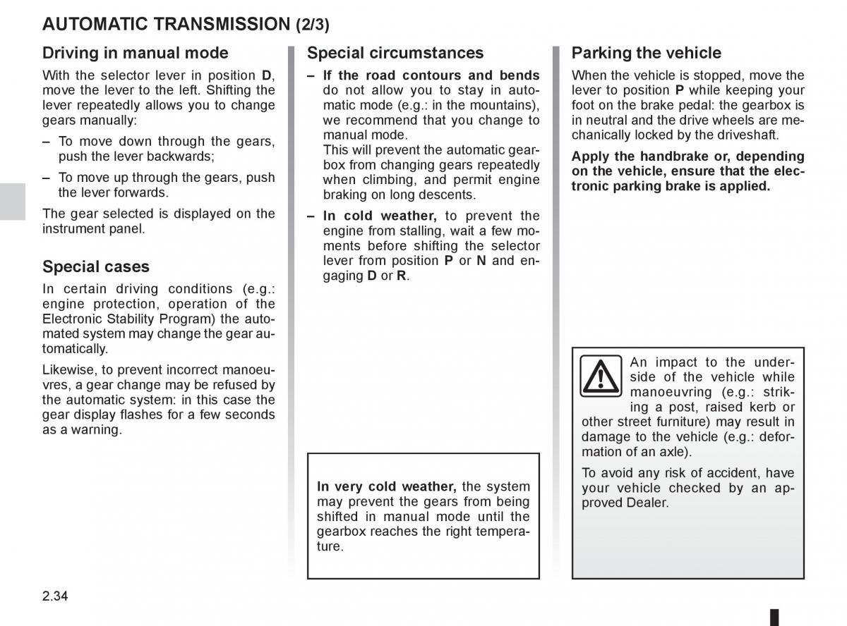 Renault Megane III 3 RS owners manual / page 120