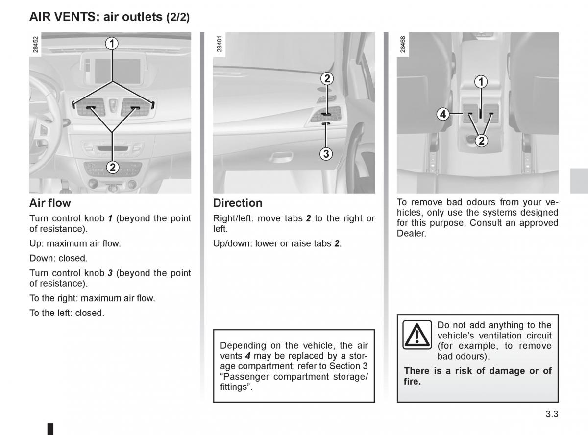 Renault Megane III 3 RS owners manual / page 125