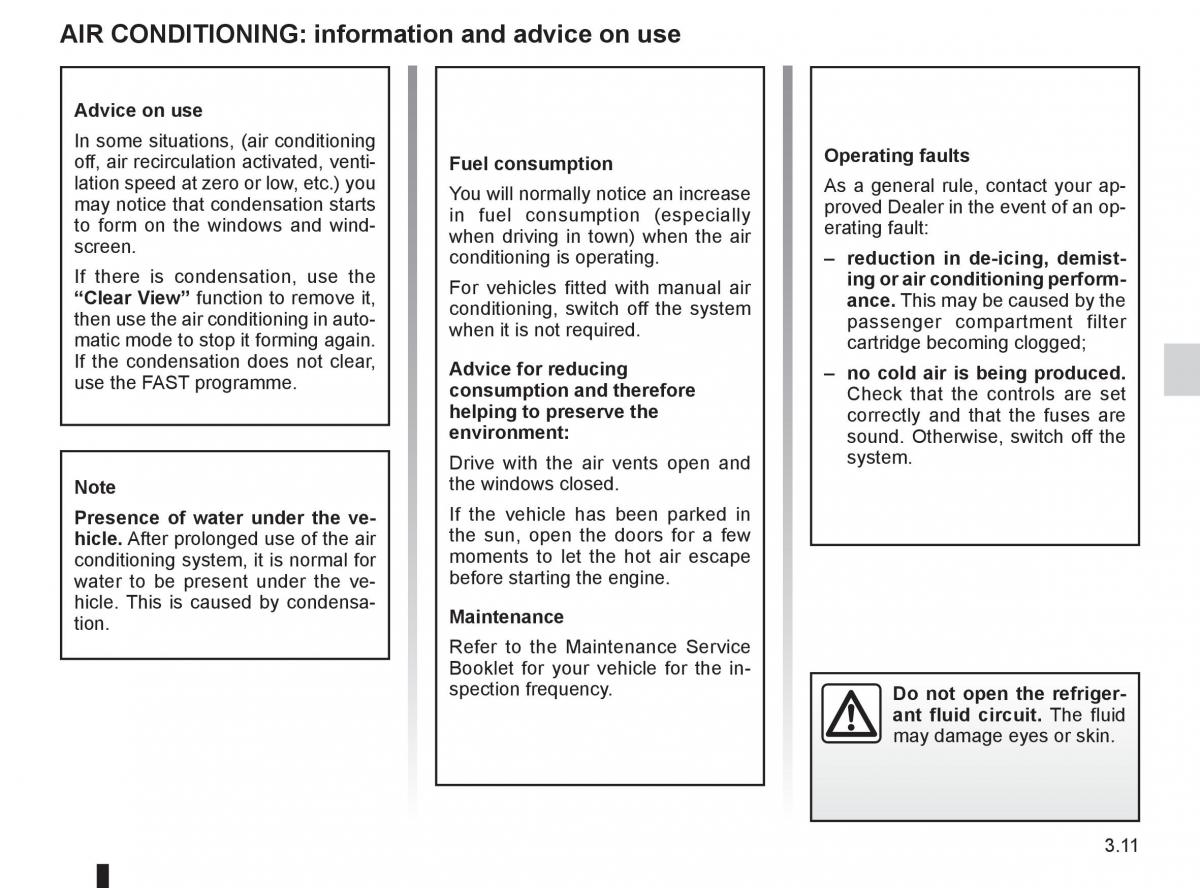 Renault Megane III 3 RS owners manual / page 133