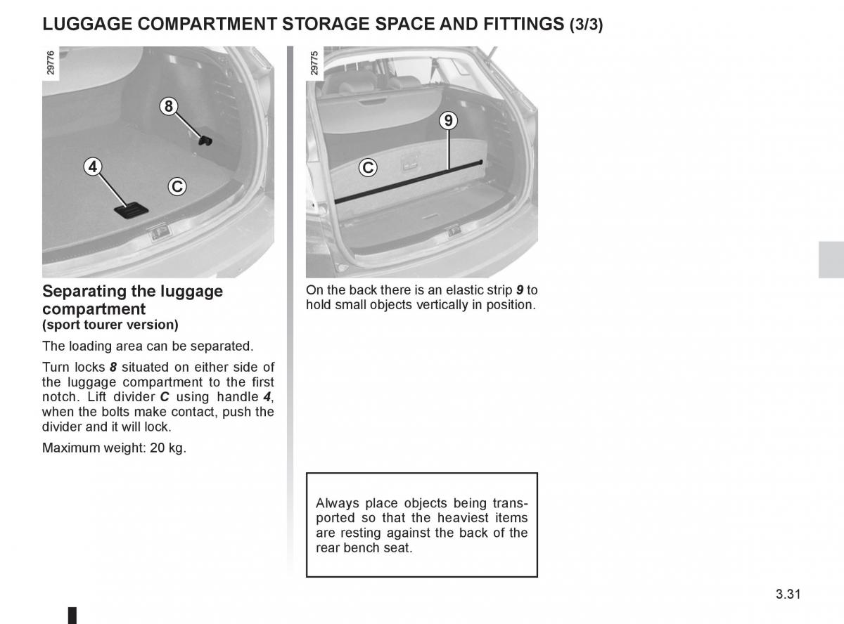 Renault Megane III 3 RS owners manual / page 153