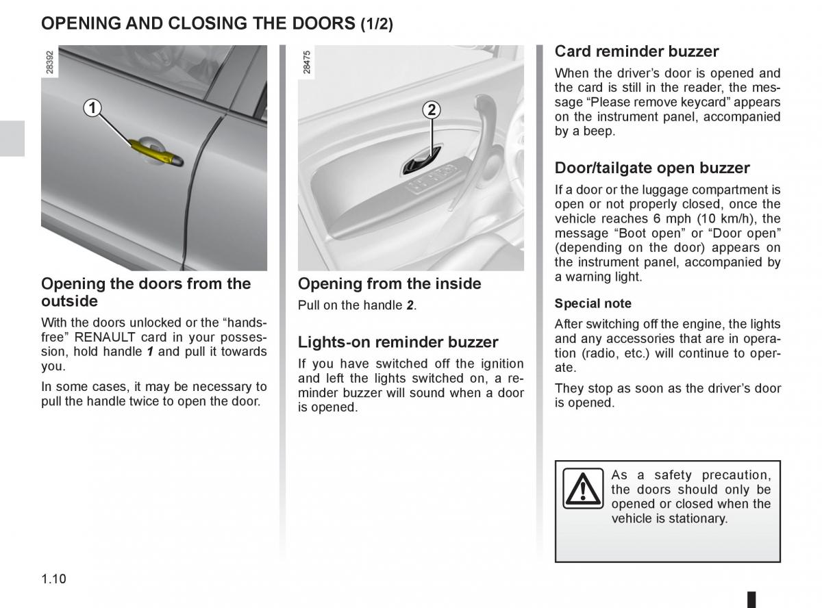 Renault Megane III 3 RS owners manual / page 16