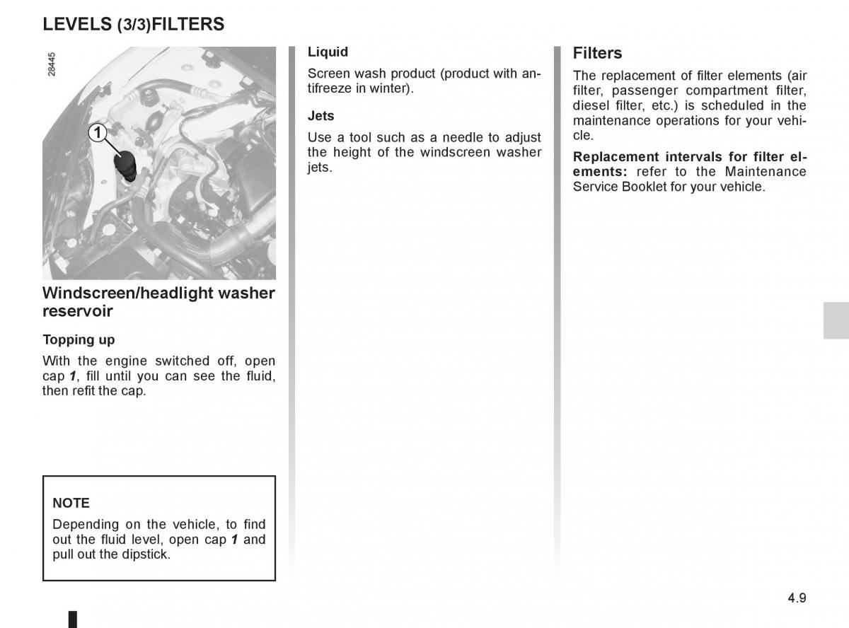 Renault Megane III 3 RS owners manual / page 167