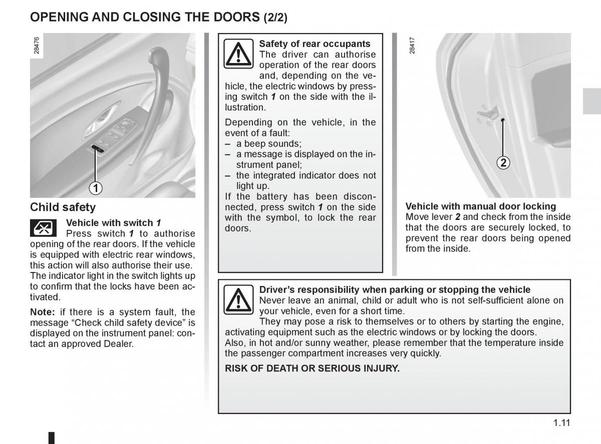 Renault Megane III 3 RS owners manual / page 17