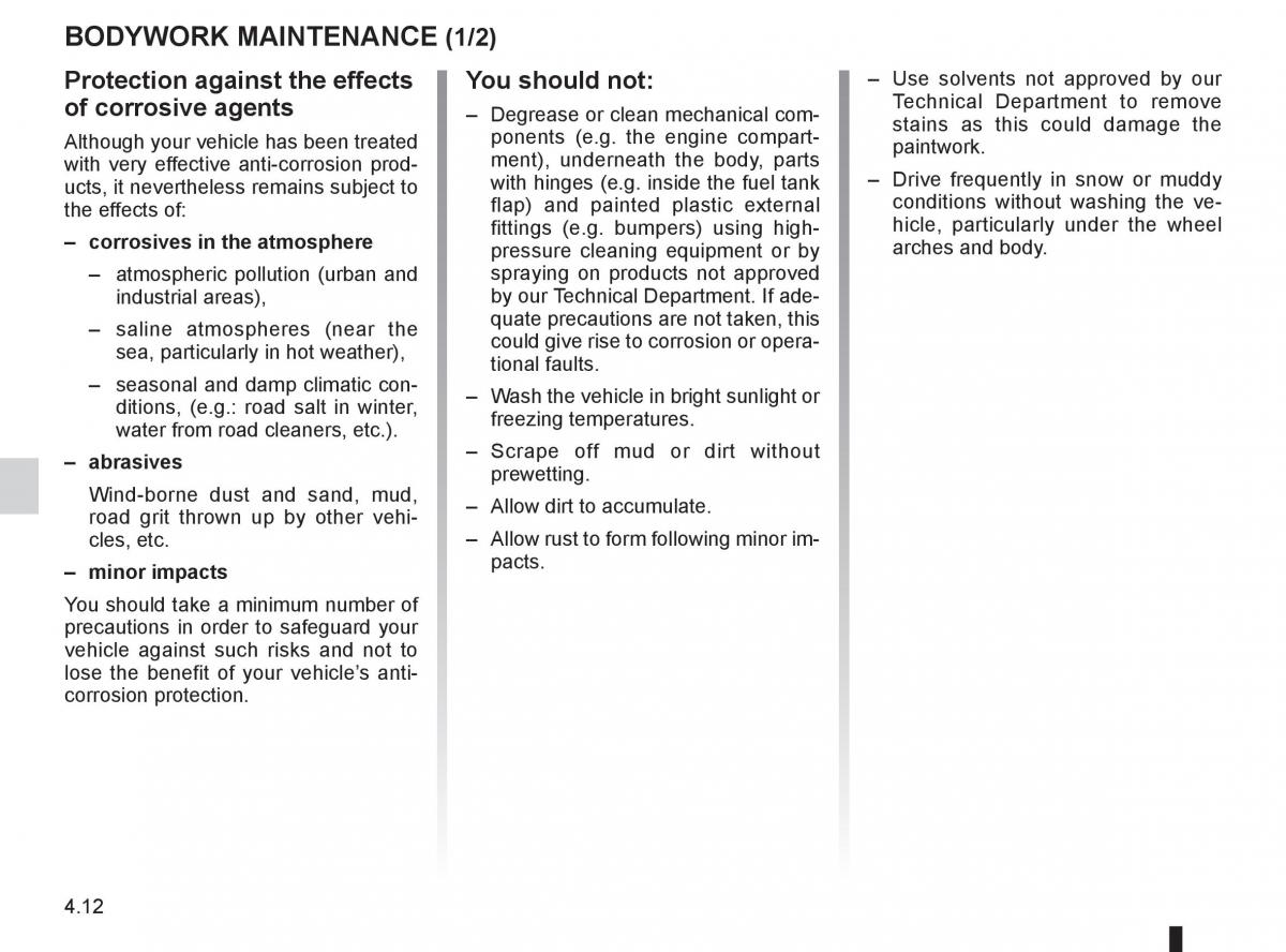 Renault Megane III 3 RS owners manual / page 170