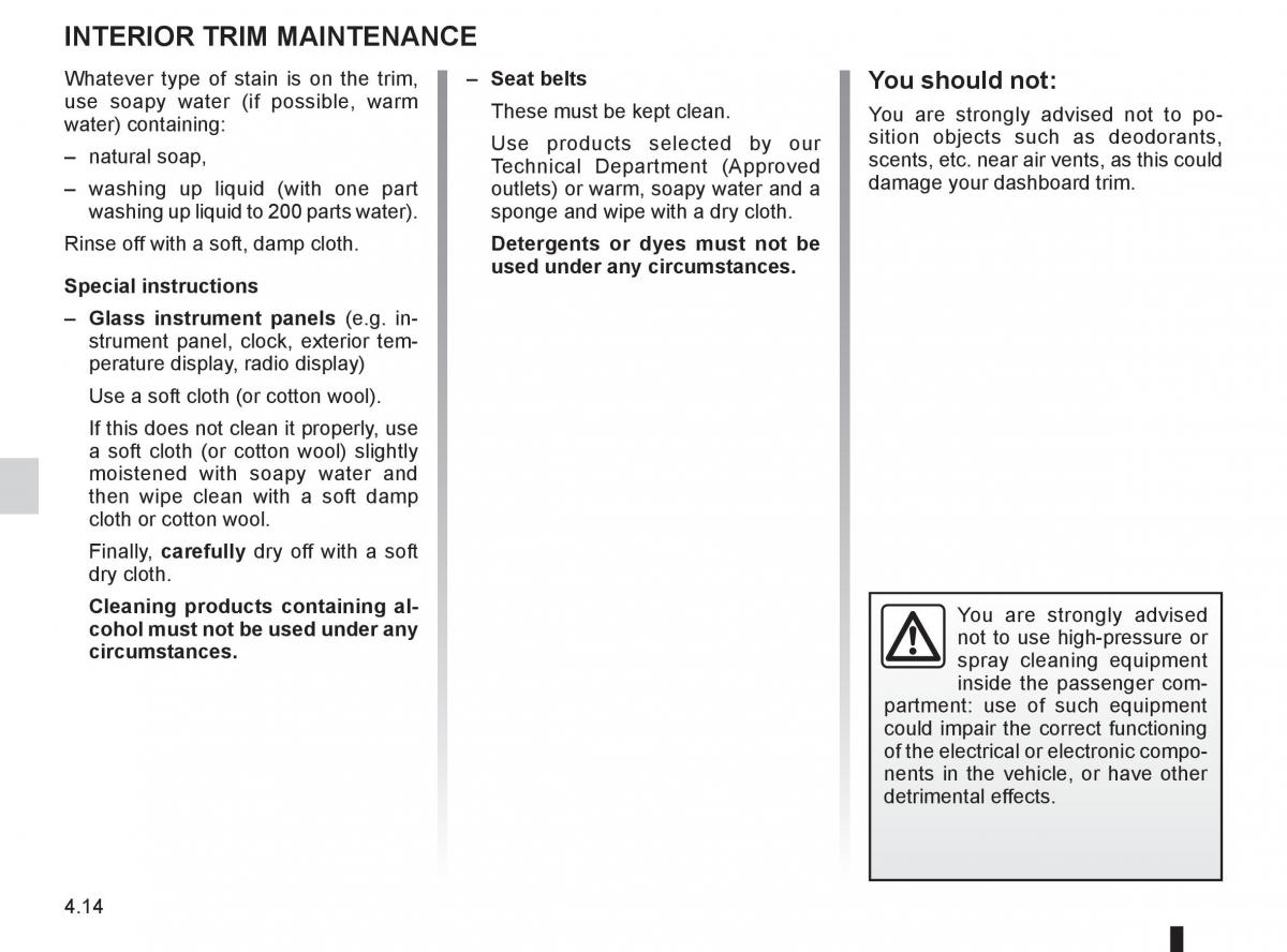 Renault Megane III 3 RS owners manual / page 172