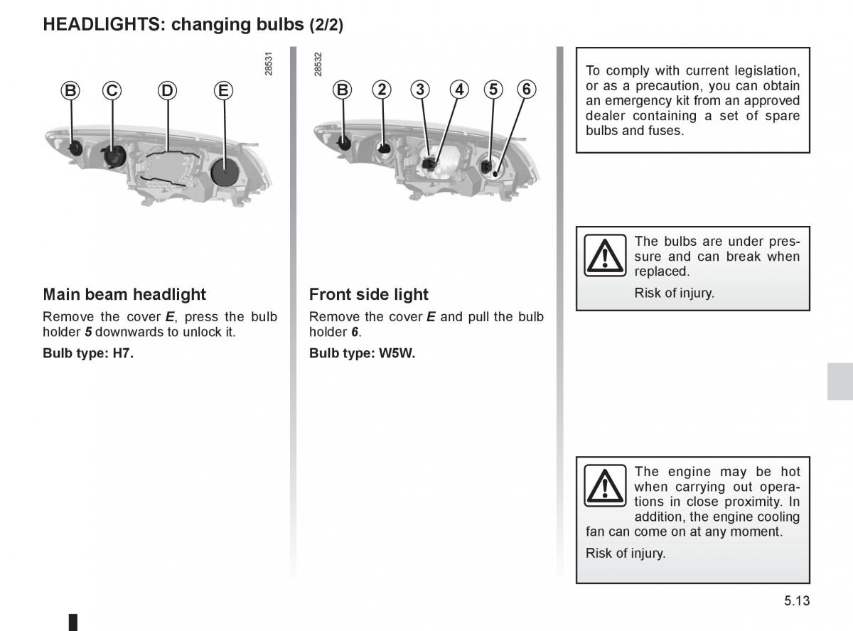 Renault Megane III 3 RS owners manual / page 185