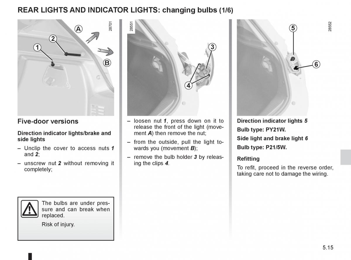 Renault Megane III 3 RS owners manual / page 187