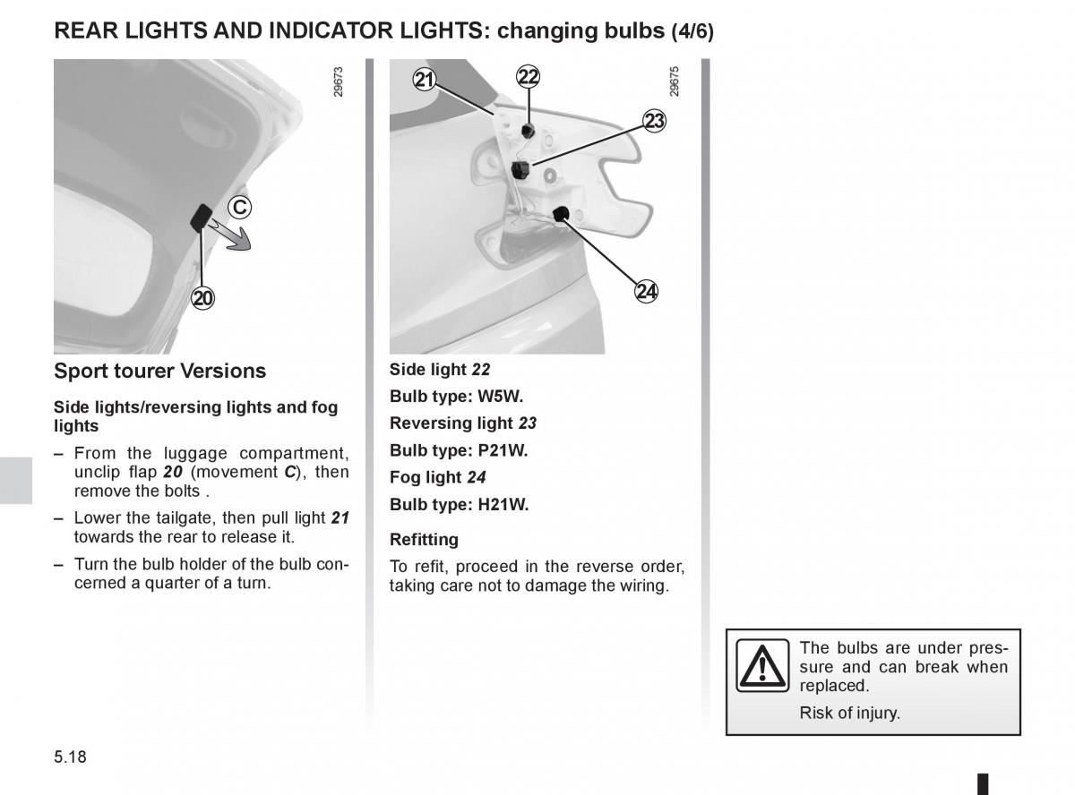 Renault Megane III 3 RS owners manual / page 190