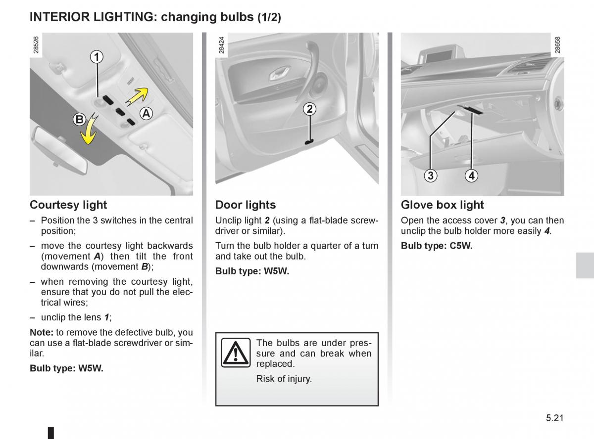 Renault Megane III 3 RS owners manual / page 193