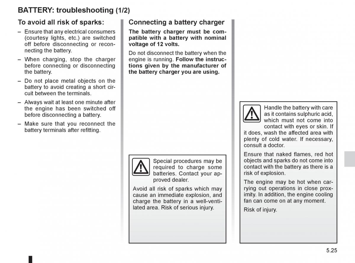 Renault Megane III 3 RS owners manual / page 197