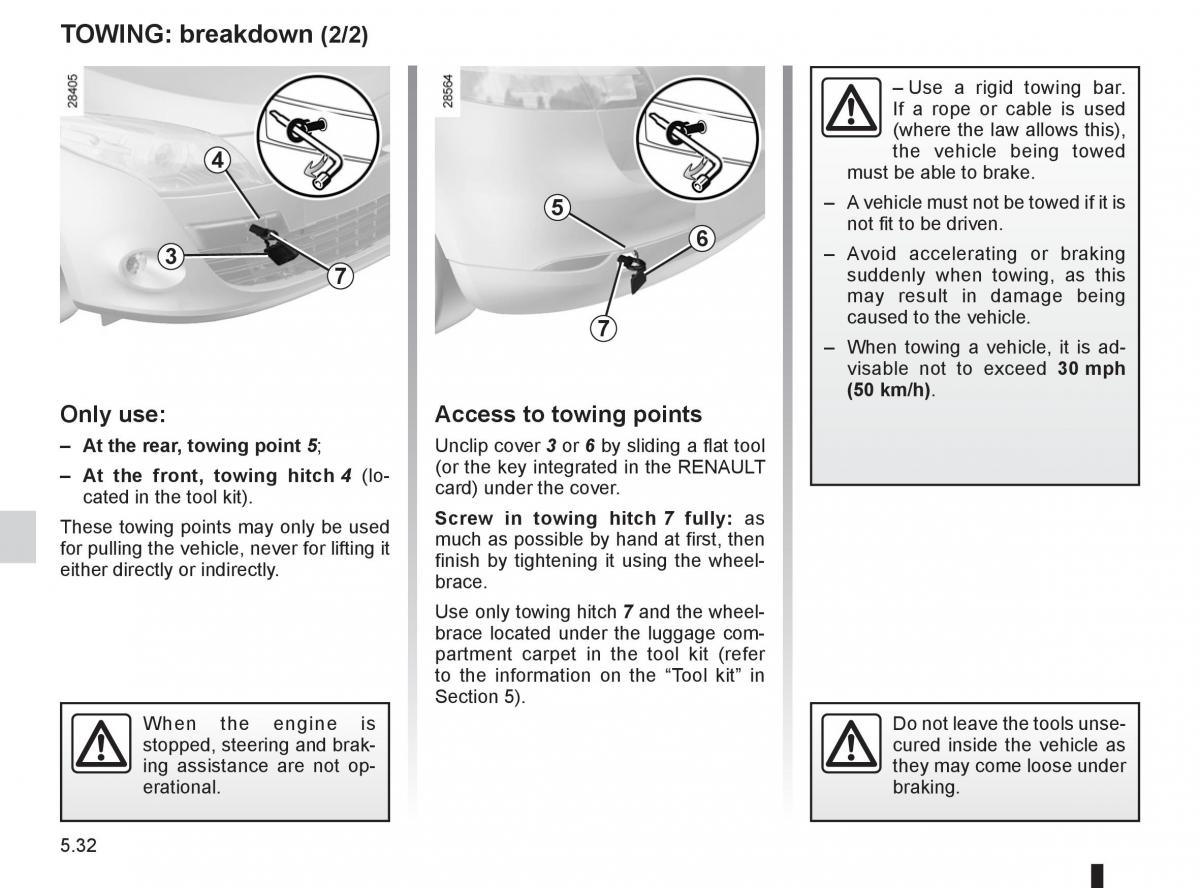 Renault Megane III 3 RS owners manual / page 204