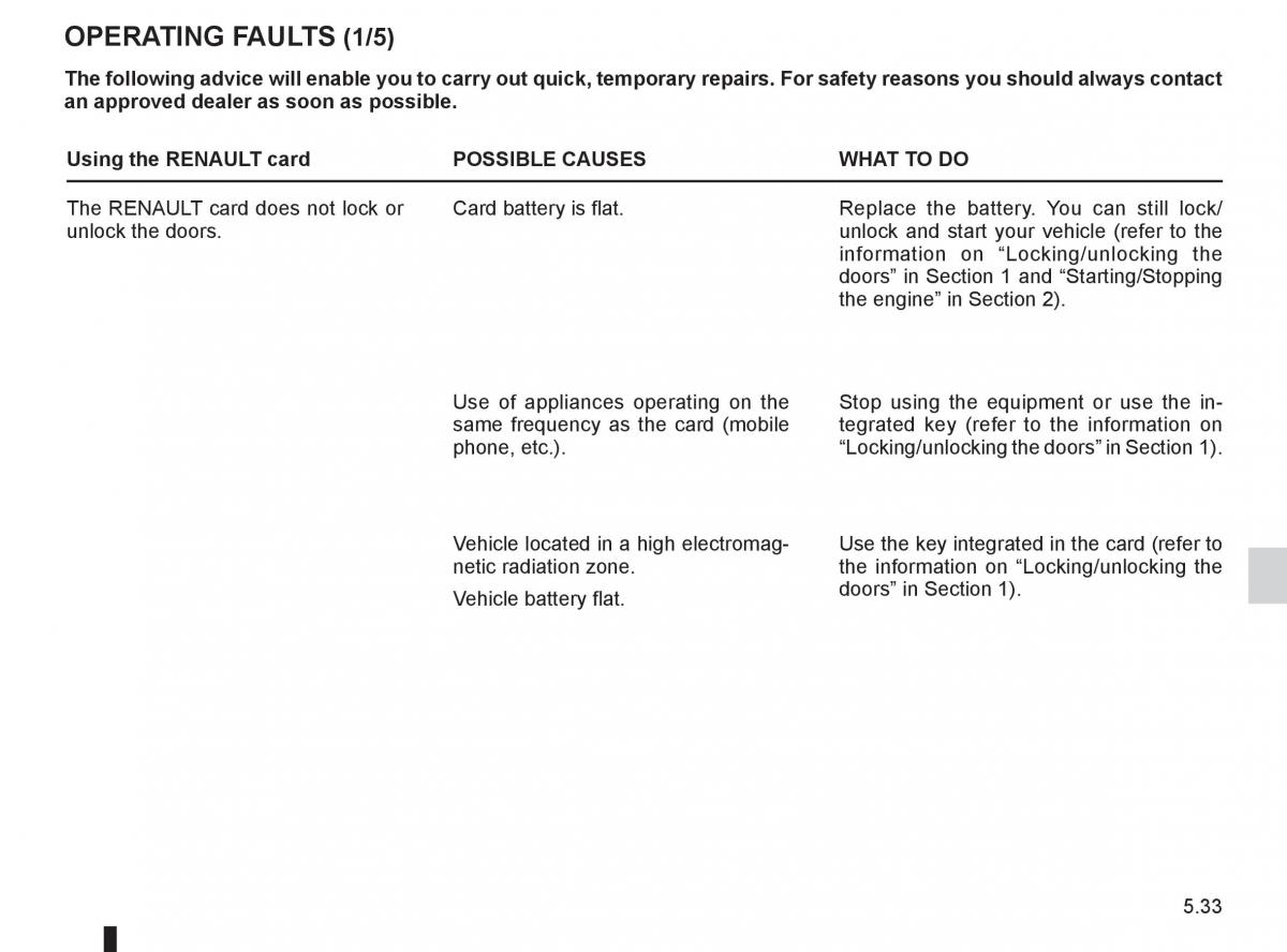 Renault Megane III 3 RS owners manual / page 205